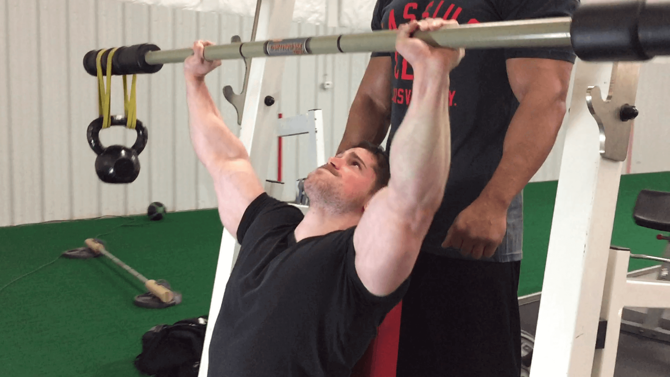 Banded discount shoulder press