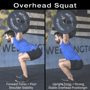 Overhead squat side by side