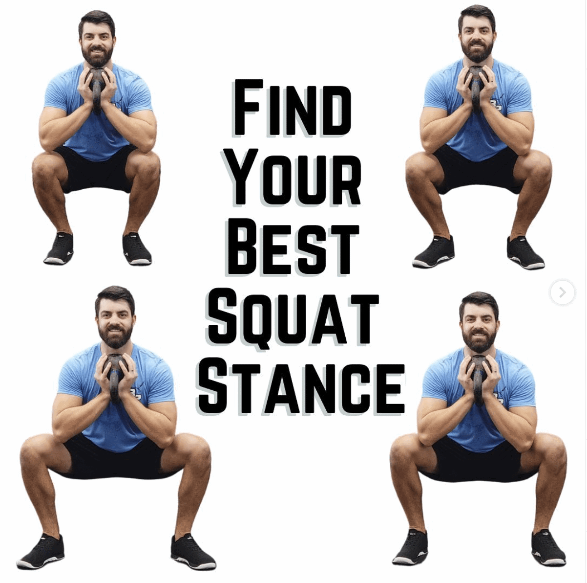 Squat stance toe out