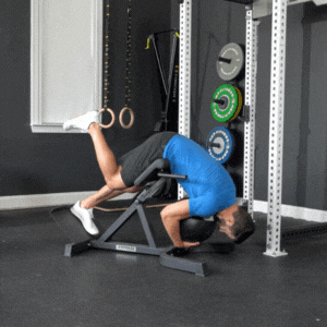 45 Degree Hyper Single Leg Hip Extensions